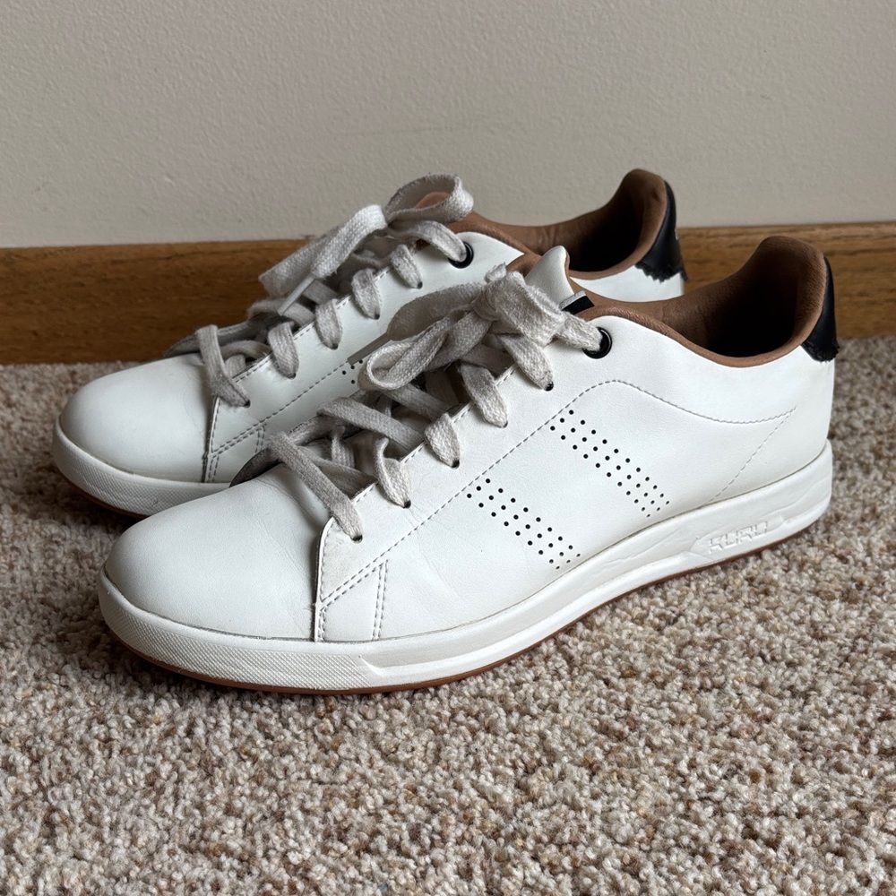 Kuru Roam Classic Court Tennis Shoes Sneakers White/Black Women’s 10 M